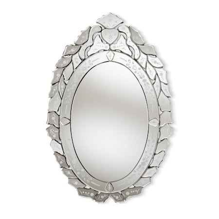 Baxton Studio Livia Silver Finished Venetian Style Accent Wall Mirror 150-8878